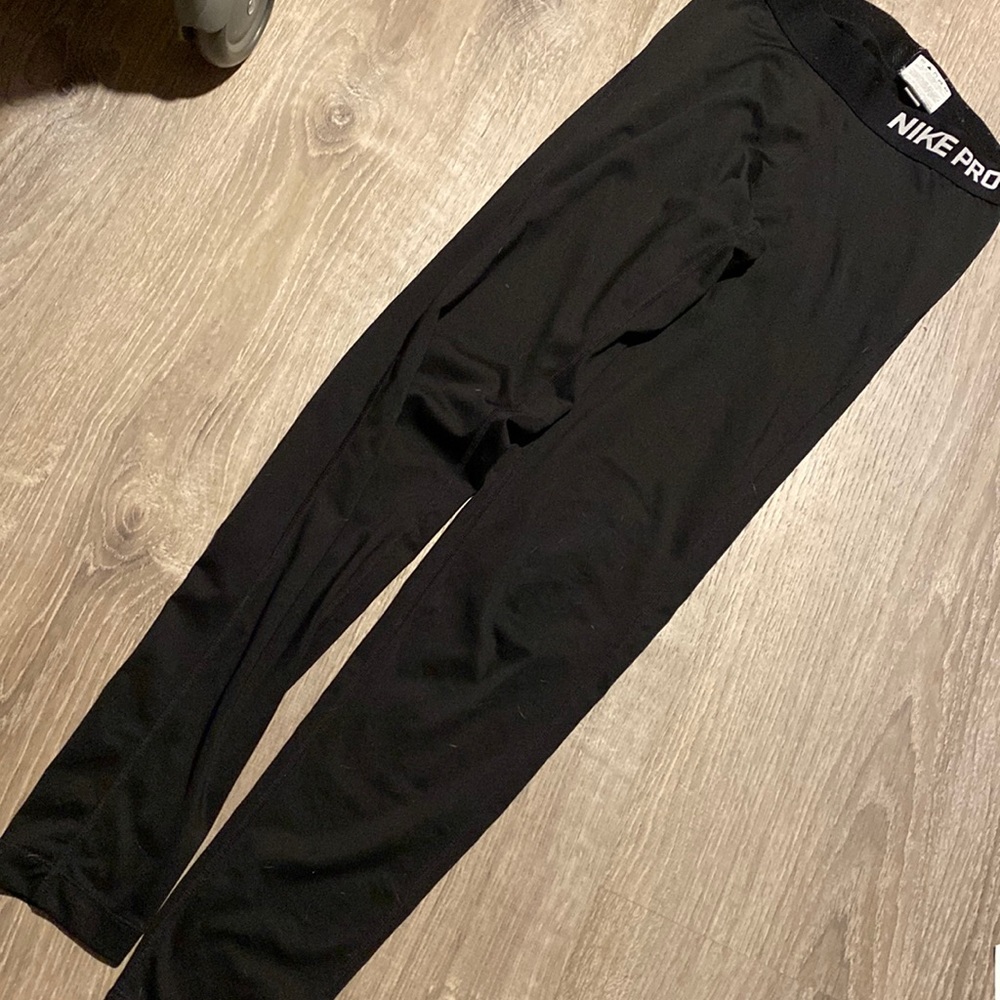 Nike Pro Compression Workout Pants Small - image 1